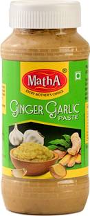 MathA Ginger Garlic / Adrak Lahsun Paste - Fresh & Pure - Thick & Coarse