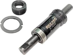 IndaLot Bicycle Bottom Bracket Set 68x148mm Indian Style Axle Cartridge Bearing Pedal