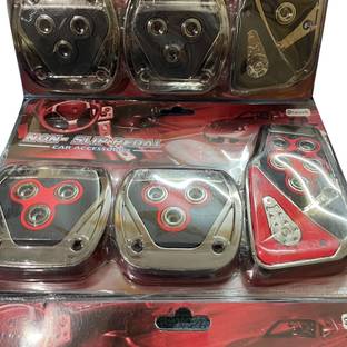sysvaluestore Universal 3 Pcs Non-Slip Manual Car Pedals Brake Clutch Kit Pad Covers Set Pedal