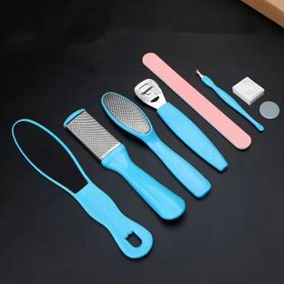 HEZON Pedicure Foot File Set- Dead Hard Skin Callus Remover, Portable Scraper Tool