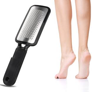 Saucefin Stainless Steel Foot Exfoliating Scrubber Cleaner File (Black)