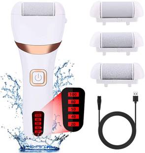 मायकरेयते Electric Pedicure Tools for Feet, Professional Foot Exfoliator Pedicure Brush, Rechargeable Pedicure Set Portable Waterproof Feet File For Removing Dead Skin
