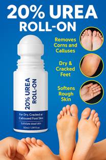 Hairlusy Cracked Heel Repair Roll-On |20% Urea|50ml|2% Lactic Acid, Olive Oil & Vitamin E