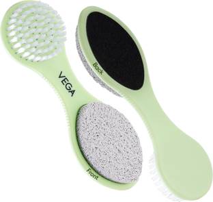 VEGA 3 in 1 Pedicure Tool- Foot Scrubber, Pumice Stone & Black Emery