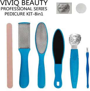 VIVIQ Pedicure Tool Kit Ladies Portable Manicure Machine Foot Care 8 in 1