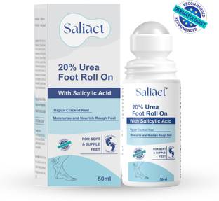 Saliact 20% Urea Foot Cream Roll-On, For Dry & Cracked Heel, Moisturizes & Repair Feet