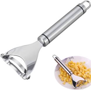 Dhvyant Mart Modern Stainless Steel Corn Thresher Cob Remover Tool with Ergonomic Handle Y Shaped Peeler