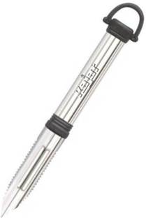 MANSI HANDWORK Straight Stainless Steel Potato Vegetable Multi Use Peeler Straight Peeler  (Black, Silver) Straight Peeler