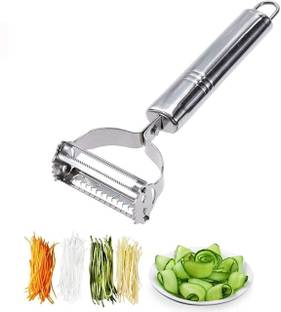 Dharm Enterprise Stainless Steel Julienne Peeler Fruit/Vegetable Shredder/Slicer Double Planing Y Shaped Peeler