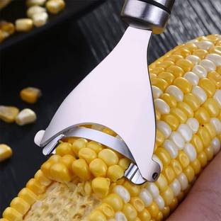 WROPZO Stainless Steel 1 Corn Peeler, Stripper Corn Remover, Cutter Peeler Y Shaped Peeler
