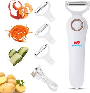 PRIME PICK Automatic Fruit & Vegetable Peeler for Fast & Easy Peeling Straight Peeler