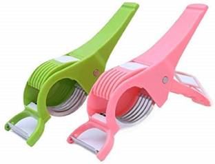 zamzug New Deluxe 2 in 1 Vegetable Cutter Y Shaped Peeler Combo Y Shaped Peeler