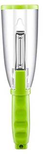 Triqueench Multi-Functional Smart Peeler for Vegetables/Fruits with Trash Storage Container Straight Peeler