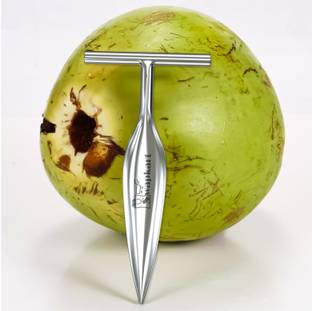 SWAPKART Steel Coconut Opener Tool, Green Coconut Nariyal Opener Straight Peeler