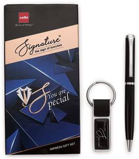Cello Signature Ethos with Keychain (Pack of 1) Ball Pen