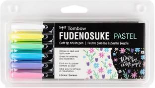 Tombow Fudenosuke Soft Tip Brush Pens Stationery Set