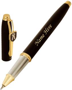 UJJi Adovcate Logo Clip White Colour Pen in Brass Material Long Refill Roller Ball Pen