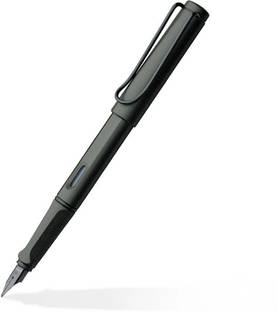 LAMY Safari Medium Nib 17M Charcoal with Ergonomic Grip Fountain Pen