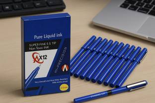 HARDSOSH'S COUTURE Hi-Precision Pure Liquid Ink Pen | 0.5mm Super Fine Stainless Steel Tip Roller Ball Pen