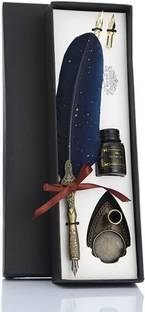 JANCOM Duck Dip Feather Pen Set Calligraphy Pen Set Writing Quill Ink Dip Pen Calligraphy
