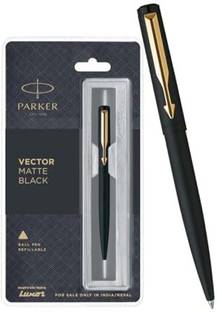 PARKER Vector Matte Black, Chrome Trim Ball Pen