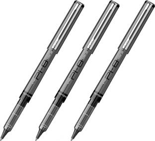 Scrikss PI-8 Roller Pen 0.7mm - Fast Drying Ink, Chrome Plated Tip, Ink Level Indicator Roller Ball Pen