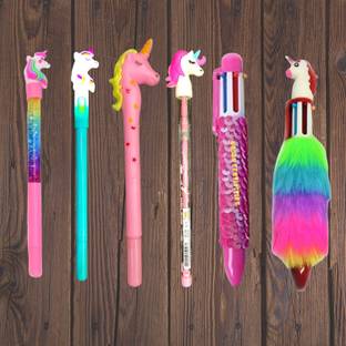 Urban Festivities Unicorn Stationery Set for Girls Unicorn Pen Stationary Combo Set for Girls Kids Gel Pen