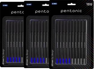 Pentonic PENTONIC Ball pen | Blue & Black | Pack of 10 × 3 Ball Pen