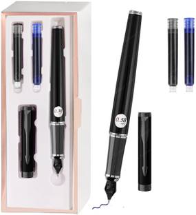 Samvardhan Fountain Pen for Students Iridium Tip Nib Refillable Fountain Pen with 2 Refills Fountain Pen