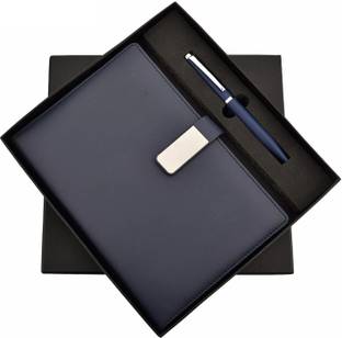 GifMor Premium 9218 Blue - A5 Diary and Pen Gift Set