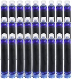 Harinder Blue Fountain Pen Ink 27 Pc Cartridge Refills for Fine Writing & Calligraphy Ink Cartridge