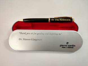Savri Pc Ball Point Pen with Name Engraved On Pen & Box. Ideal For Corporate Gifting. Ball Pen