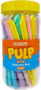 AFactory TOTEM Pulp 50Pcs Blue Ink Pens Ball Pen