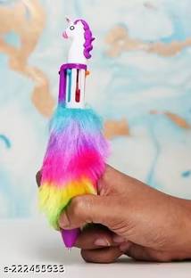 3 Jokers Unicorn Fur Ball Pen