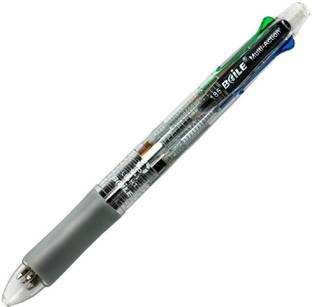 SAH Baile Grip 4 in 1 Multicolor Pen + Mechanical Pencil, 4 Color 0.7 mm Ballpoint Multi-function Pen
