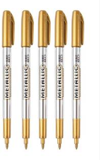 feelhigh Metallic Marker Pens, gold Metallic Permanent Markers Multi-function Pen