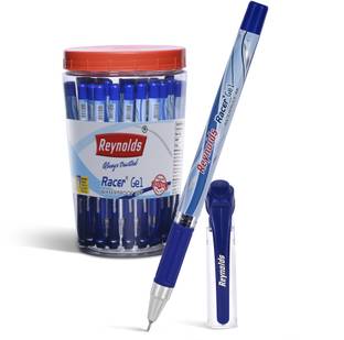 Reynolds Racer Gel Blue Pen Jar Gel Pen
