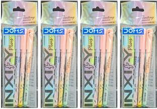 DOMS INXIFY Plus | Textured Grip | LV Ink | 0.7mm Needle Tip| Duel Colour Body | Ball Pen