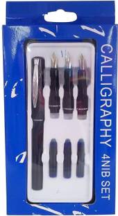 KRYTONE 1 Pcs Professional Calligraphy Pen Set 4 Nib With Extra Refill Pen Set Calligraphy