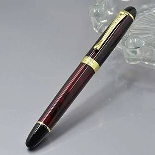 Gold Leaf X450 Fountain pen Luxury Designed Fp 0.7mm Broad Nib 18KGP Golden Trim Set Of 1 Fountain Pen