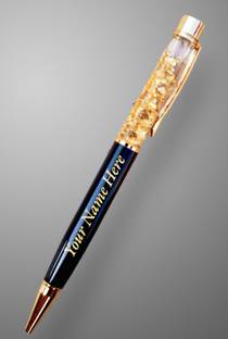 mizi BLACK GOLDEN ZARI METAL PEN Ball Pen