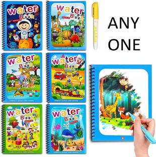 KHILONEWALA Cartoon Design 1 Magic Practice Book With Pen Pen Gift Set