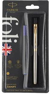 PARKER Folio Stainless Steel GT Roller Ball Pen