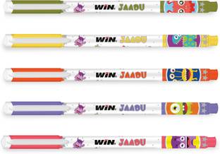 Win Jaadu 40 Blue Pens|0.7mm Tip|Cute Themed|Pens for Writing|Fragrance Ink Ball Pen