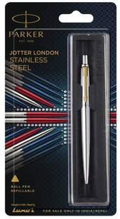 PARKER Jotter London Stainless Steel GT Ballpoint Pen Ball Pen
