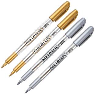 feelhigh Bold Metallic Craftwork Pens Waterproof Permanent Art Painting Drawing Pen Digital Pen