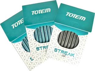 TOTEM Streak Gel Pen Set|20 Blue &10 Black|0.6mm Tip|Ideal for student|Premium stylish Gel Pen