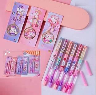 DhyeyCollection Fountain Pen for Students Unicorn Pen Set for School Stationery Gift for Kids Fountain Pen