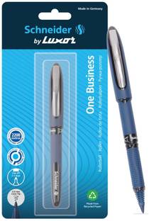 Schneider By Luxor One Business | Cone Tip | 0.6 mm | 2200 Meters Writing Length | Waterproof Ink Roller Ball Pen
