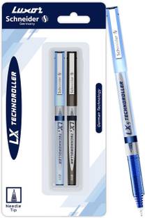 LUXOR Schneider LX5 Technoroller| 0.5 mm tip| German Technology| 100% Liquid Ink Roller Ball Pen